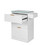 Kai Mobile Styling Station in White with Gold Hardware - CLEARANCE, DISCONTINUED, AS IS, NO WARRANTY, NO RETURN