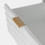 Kai Mobile Styling Station in White with Gold Hardware - CLEARANCE, DISCONTINUED, AS IS, NO WARRANTY, NO RETURN