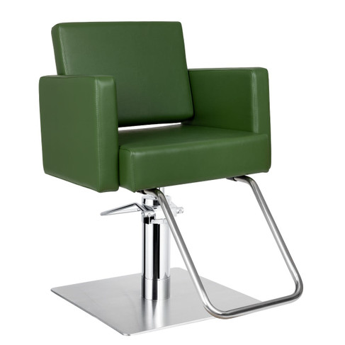 Avant Salon Styling Chair in Spruce Green - Low Profile Square