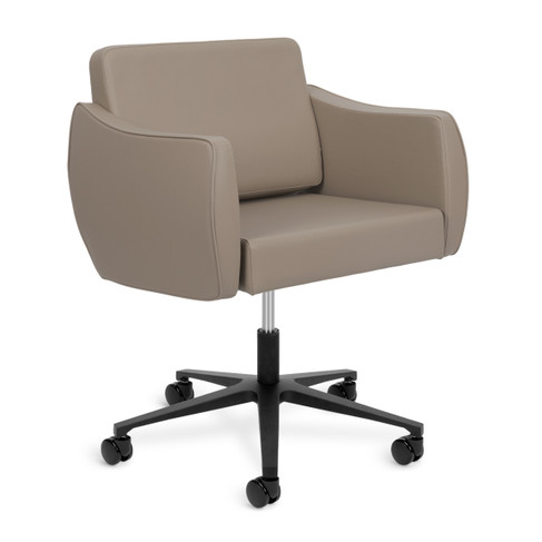 Pantera Extra Wide Technician Chair in Saddle shown from three-quarter view to the right