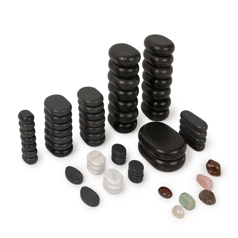 64 Piece Massage Stone Set for Hands & Feet