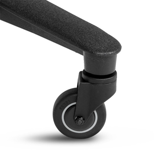 Ichiro Salon Stool in Black - Swivel Adjustable 22