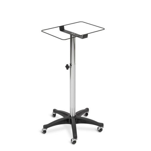 Aluminum Mobile Service Tray shown from three-quarter view with tray removed