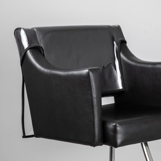 Bellini Clear Vinyl Chair Cover with Black Trim Bellini Clear Vinyl Chair Cover with Black Trim