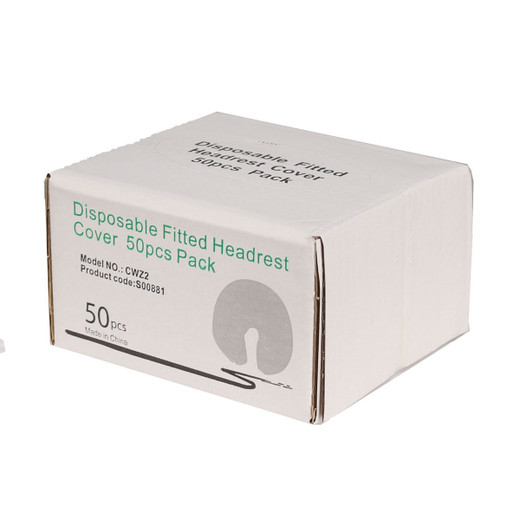 Premium Fitted Disposable Headrest Covers - 50 per Pack Premium Fitted Disposable Headrest Covers - 50 per Pack