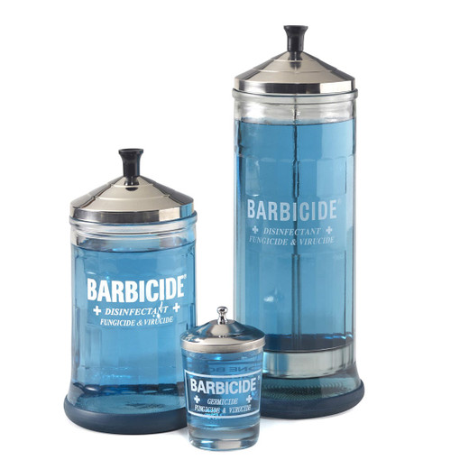 BARBICIDE Large Glass Disinfectant Jar - 37 oz. | Minerva Beauty