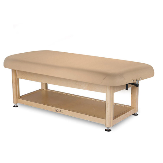 Living Earth Crafts Napa Flat Top Massage Table with Wood Shelf