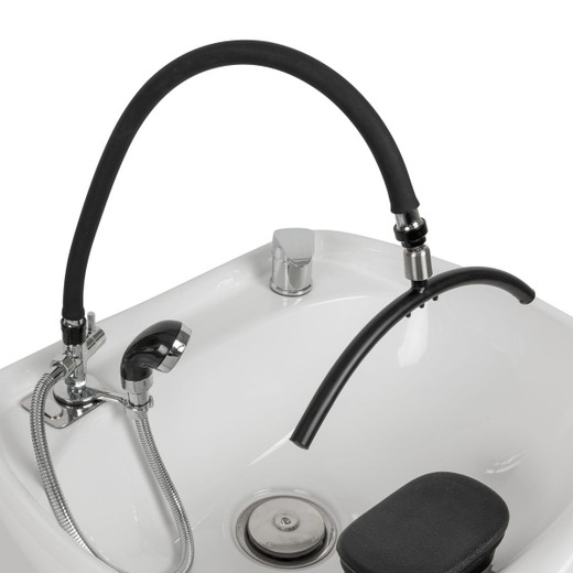 Arched Head Spa Attachment for Shampoo Bowls shown from the top