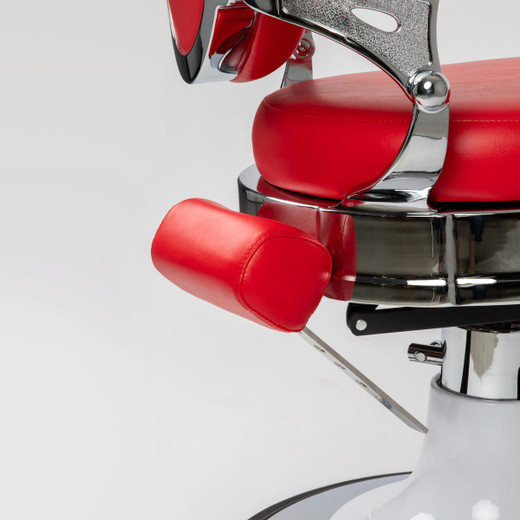 Pagano Barber Chair in Cardinal Red