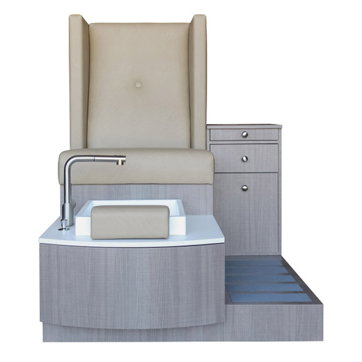 Design X Bella Pedicure Spa - Single with Stone Chair with Storage Cabinet Design X Bella Pedicure Spa - Single with Stone Chair with Storage Cabinet