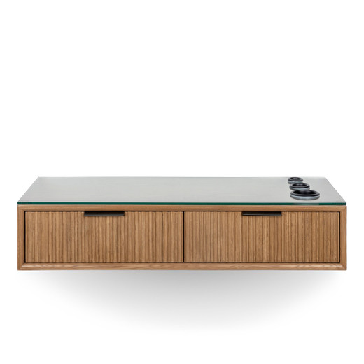 Arden Wall-Mount Floating Shelf Styling Station | Minerva Beauty