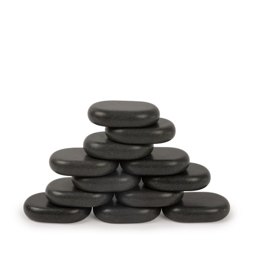 12 Piece Medium Basalt Massage Stone Set