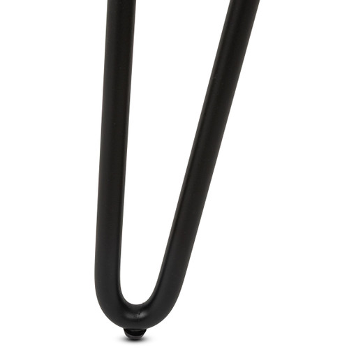 Tate Styling Station in Antique Umber with Hairpin Legs or Wall-Mounted showing black hairpin leg Tate Styling Station in Antique Umber with Hairpin Legs or Wall-Mounted showing black hairpin leg