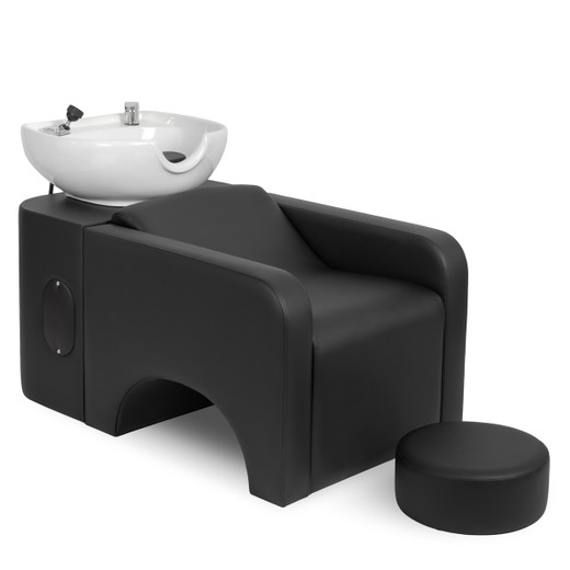 Evara Shampoo System with Side-Plumbing Access with White Bowl