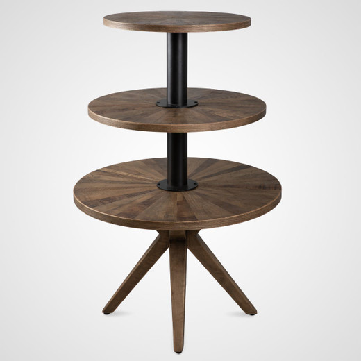 Rabun Multi-Tiered Retail Display in Reclaimed Wood