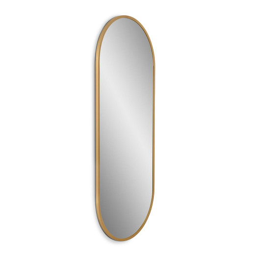 Monaco Racetrack Mirror in Brushed Gold