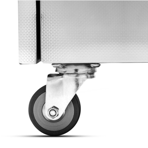 Spartan Stainless Steel Mobile Salon Styling Station - Barber