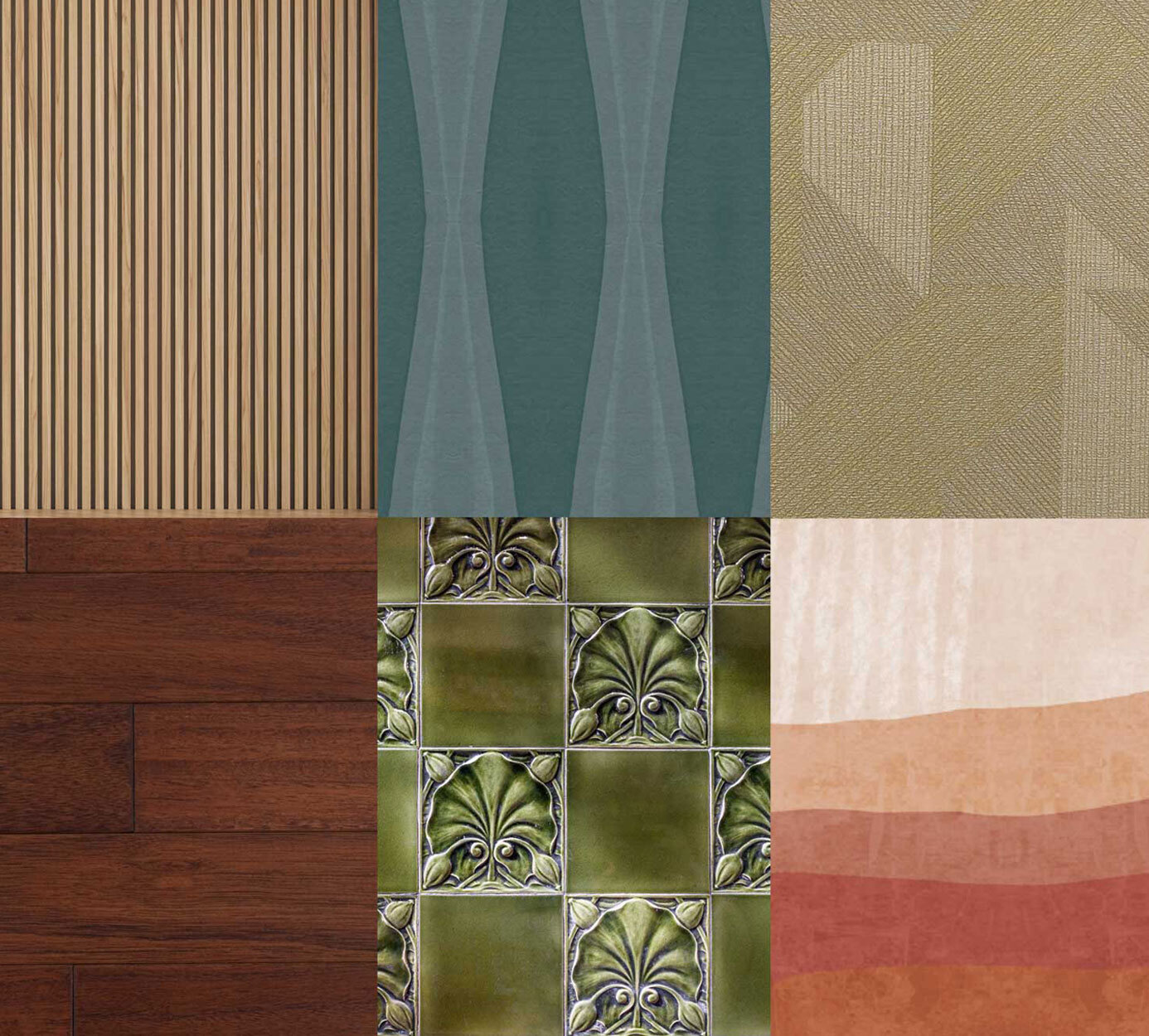 Which colors set the tone?