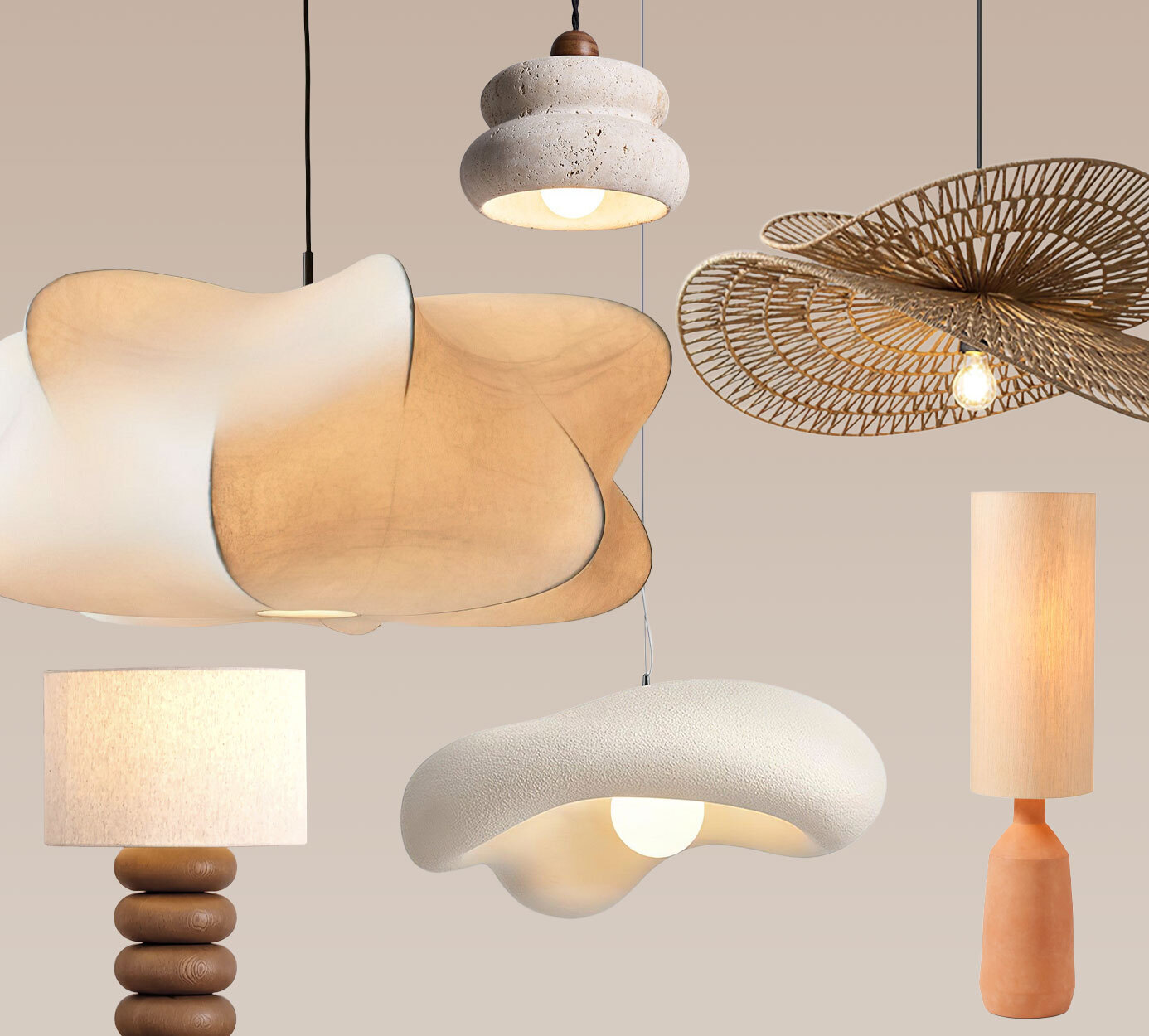 What lighting completes the look?