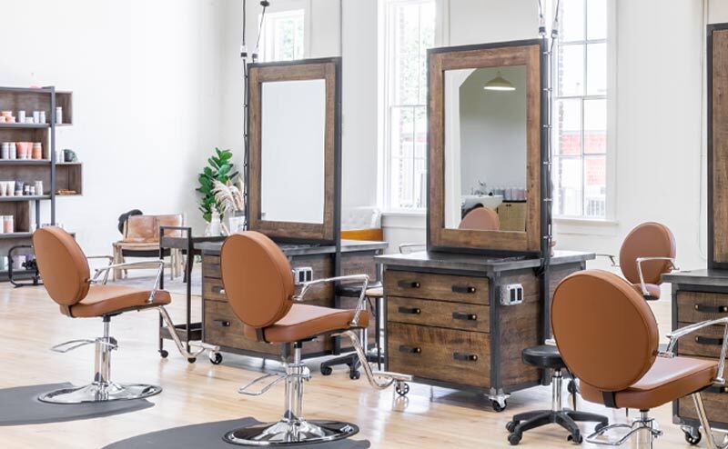 Modern Industrial Salon Design Style