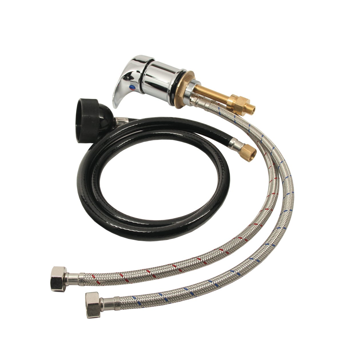 Chrome UPC Valve and Spray Hose