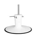 Oversized Round White Enamel