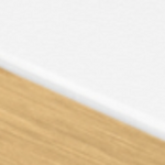 Glossy White with Gold Edge