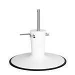 Oversized Round White Enamel