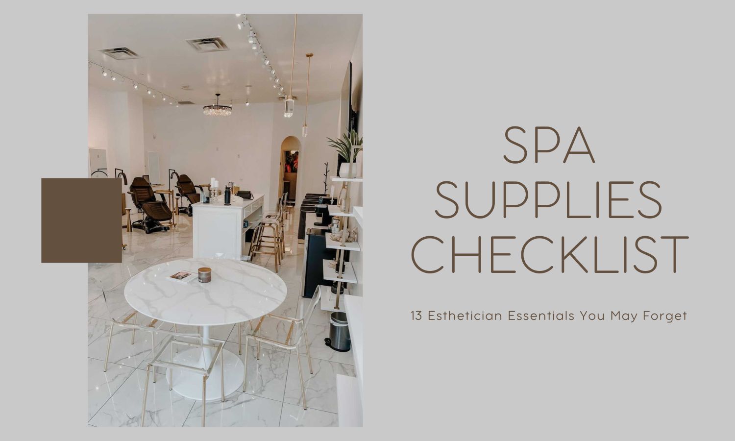 Spa Checklist: 13 Essential Esthetician Supplies You May Forget ...