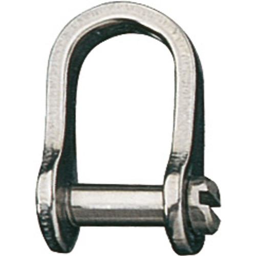 Ronstan Shackle, Standard Dee, Slotted Pin 1/4", L:22mm, W:14mm