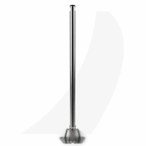 Schaefer 24" x 1" Stainless Steel Single Stanchion. Smooth, polished finish.