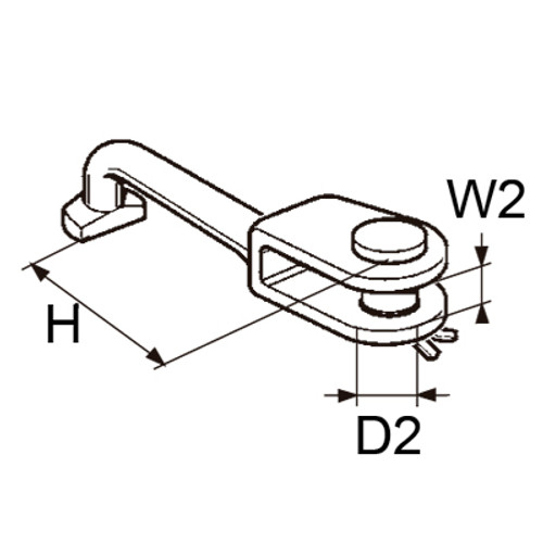 Selden Toggle dia. 4 T/F Rodkicker Assembly