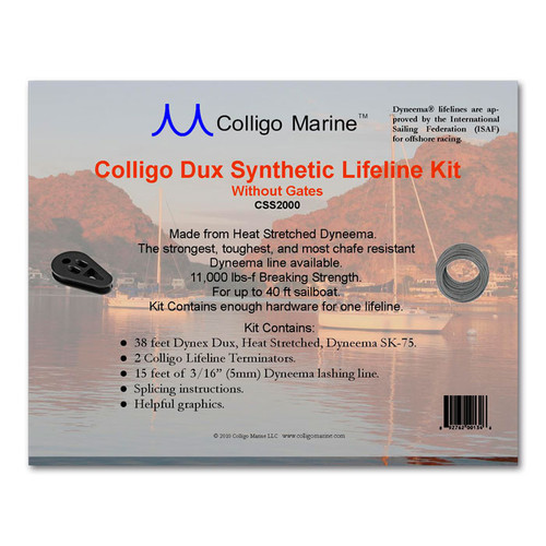 Colligo Marine Synthetic Lifeline Kit without Gates