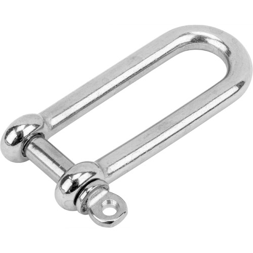 Allen Brothers 6mm Stainless Steel Long D Shackle
 Allen Brothers 6mm Stainless Steel Long D Shackle