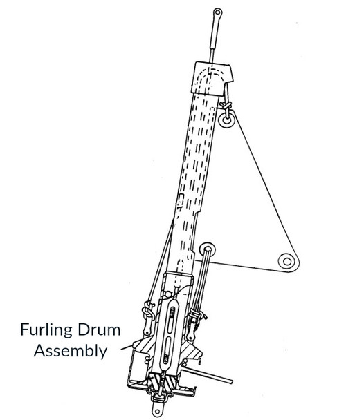 CDI FF1 Furling Drum Assembly