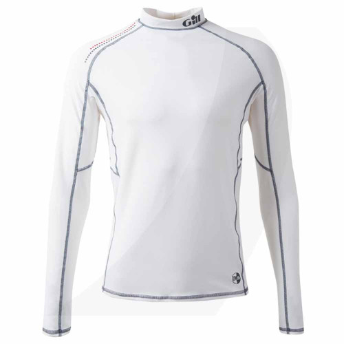 Gill Dinghy UV Men's Pro Rash Guard Long Sleeve White 4430 Front