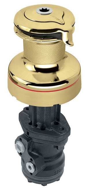 Harken Radial 2 Speed Size 50 Hydraulic Self Tailing Polished Bronze Winch