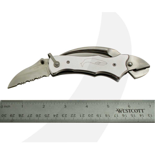 Myerchin Knives P300SL Sailors Tool Silver Handle Blade