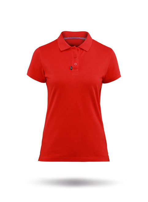 Womens Classic Cotton Polo-RD