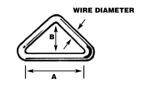 Sea Sure Triangle with bar 92mm x 52mm x 8mm