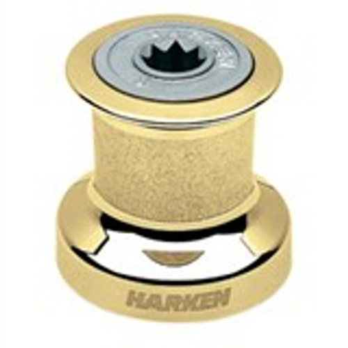 Harken Single Speed Winch Size 8 w/polished bronze base & drum, alum top