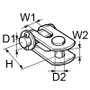 Selden Toggle FO/FO Wire dia. 12(2 Pins)