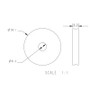 Allen Brothers 38mm X 6mm Plain Bearing Aluminium Sheave
