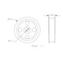 Allen Brothers 50MM X 13MM Plain Bearing to Acetal Sheave
