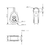 Allen Brothers 20MM Dynamic Single Fixed Eye
