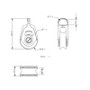 Allen Brothers 30MM Dynamic Single Fixed Eye
