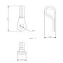 Allen Brothers Strip Looped P Clip
