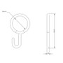 Allen Brothers 90MM Stainless Steel Outhaul Hook