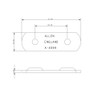 Allen Brothers 51MM Stainless Steel Toe Strap Plate