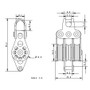 Allen Brothers 16MM Micro High Tension Block Triple Becket